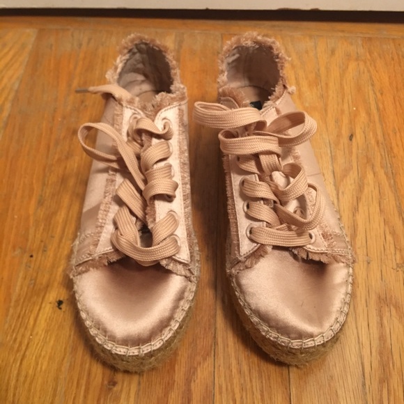 Steve Madden EspadrillePlatform RoseGold Sneakers - Picture 6 of 8